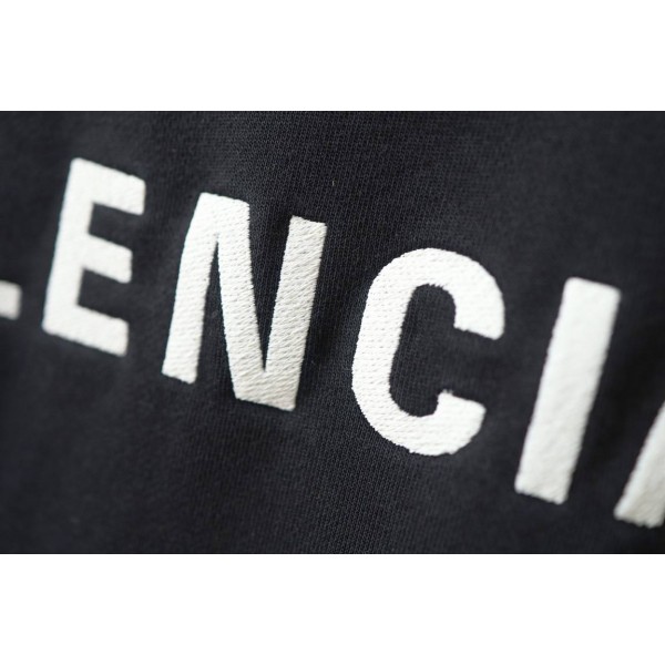 Balenciaga Black Sweater with Collar Ek Resim