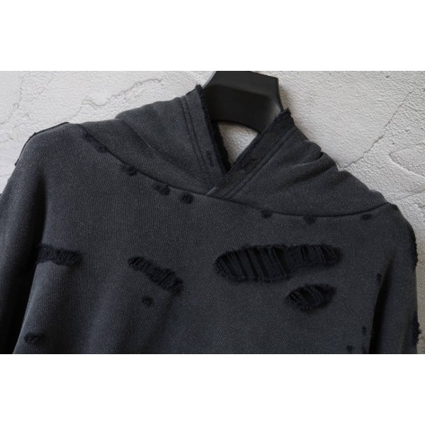 Balenciaga Black Rugged Hoodie 2