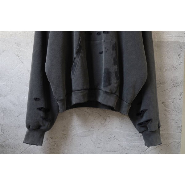 Balenciaga Black Rugged Hoodie 4