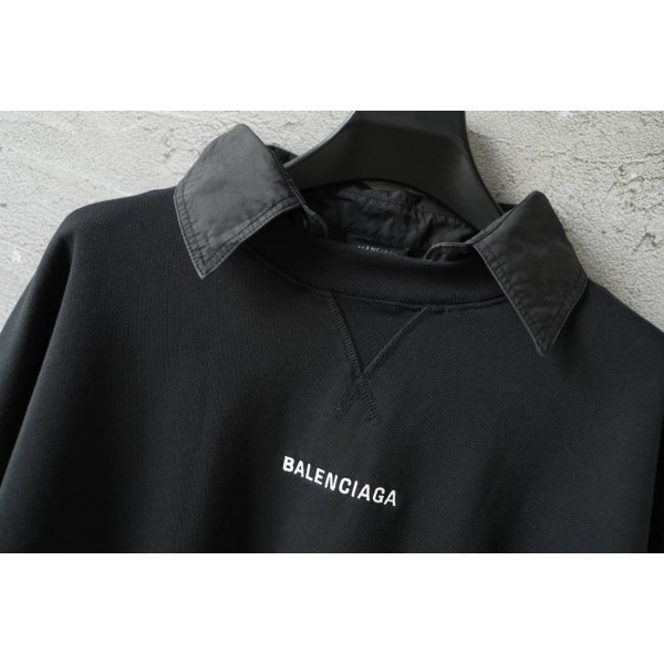 Balenciaga Black Sweater with Collar 3