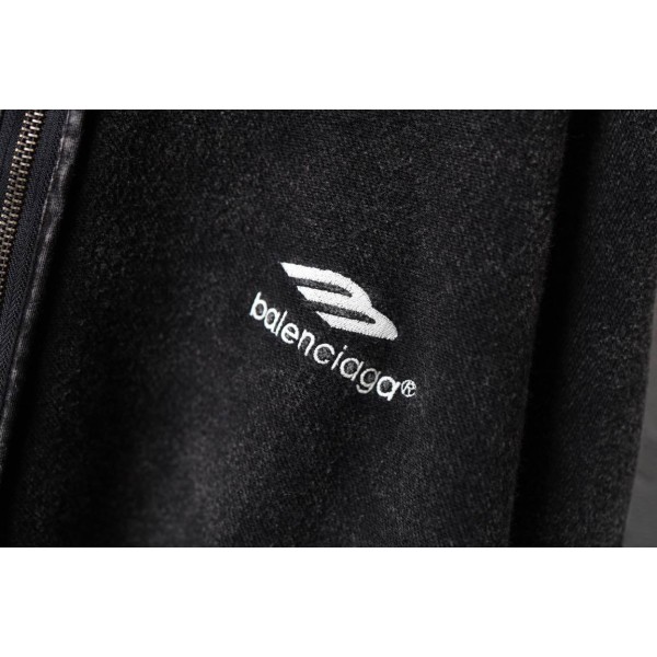 Balenciaga Black/Gray Hoodie 2