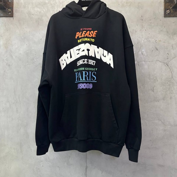 Balenciaga Colorful Declaration Hoodie