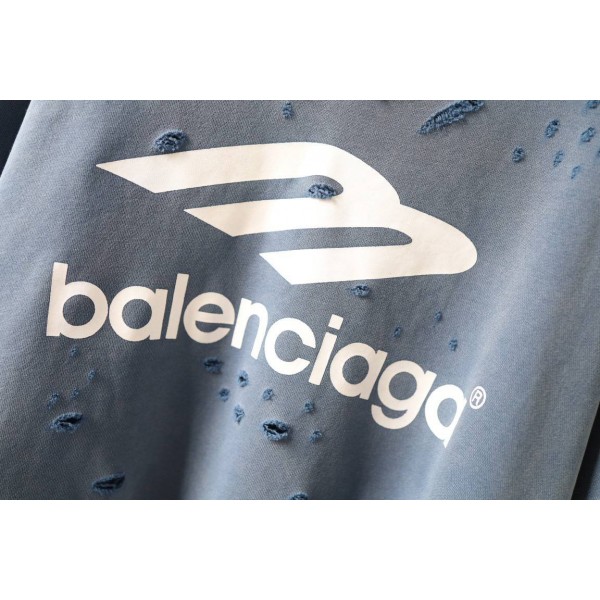 Balenciaga Gray Hole Hoodie 3