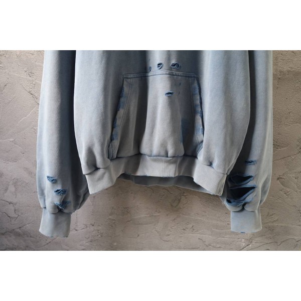 Balenciaga Gray Hole Hoodie 5