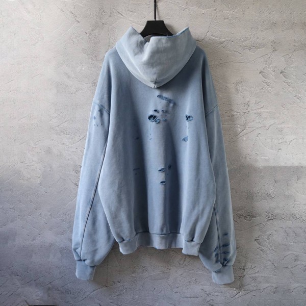 Balenciaga Gray Hole Hoodie 6