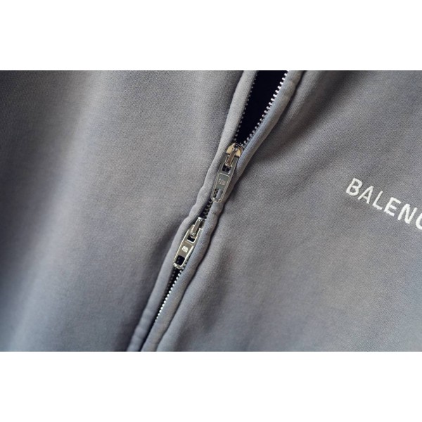 Balenciaga Long Hoodie Gray 2