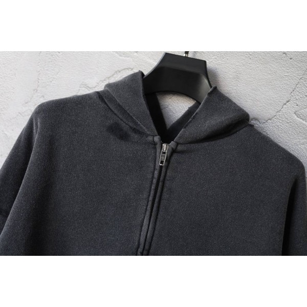 Balenciaga Red Logo Black Hoodie 3