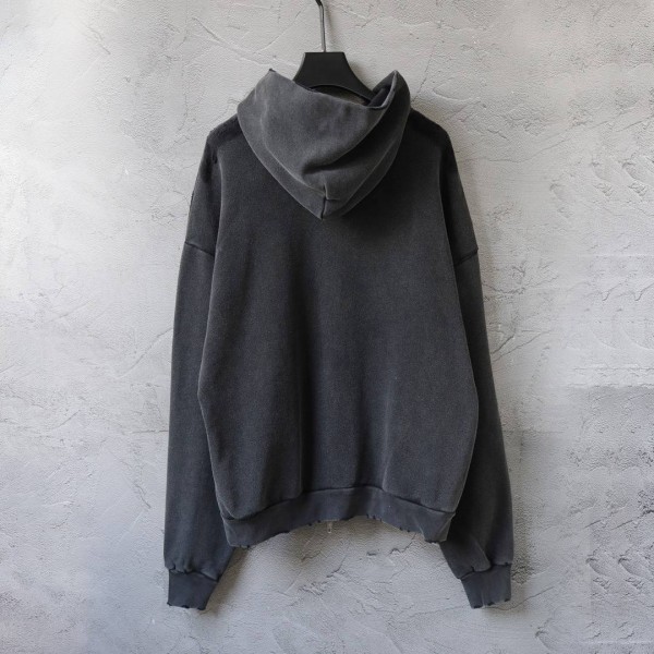 Balenciaga Red Logo Black Hoodie 6