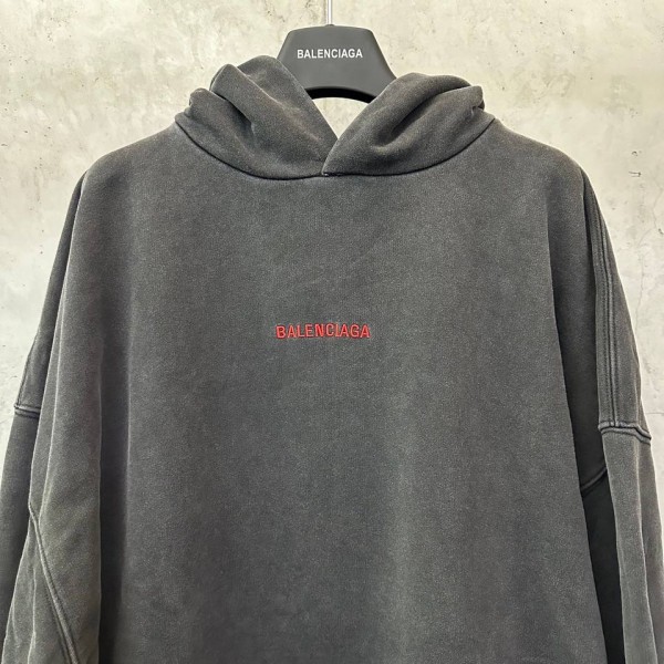 Balenciaga Red Logo Hoodie 2