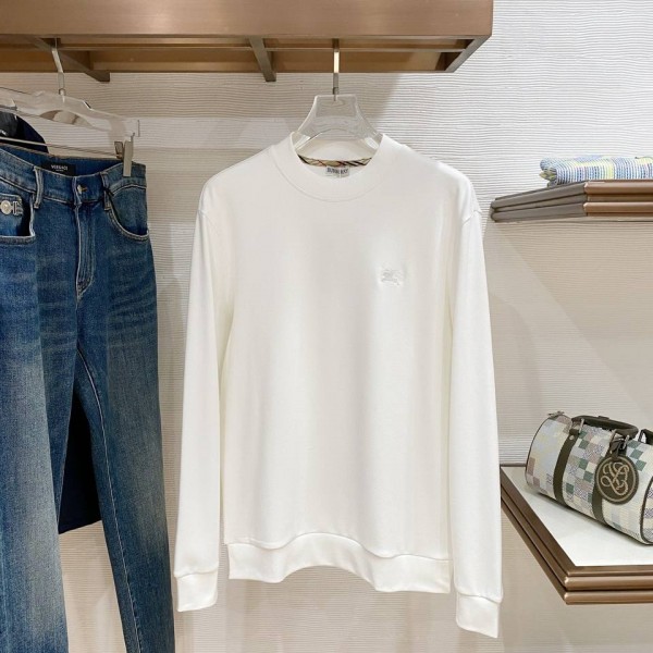 Burberry White Sweatshirt