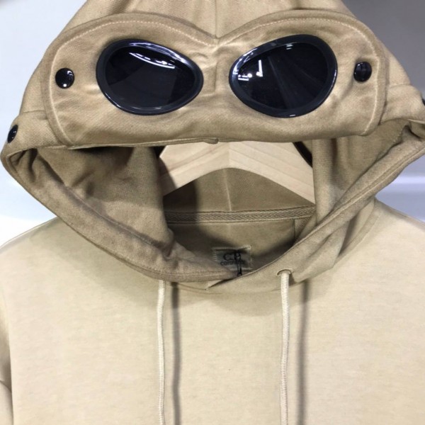 C.P Company Googles Hoodie Brown 2