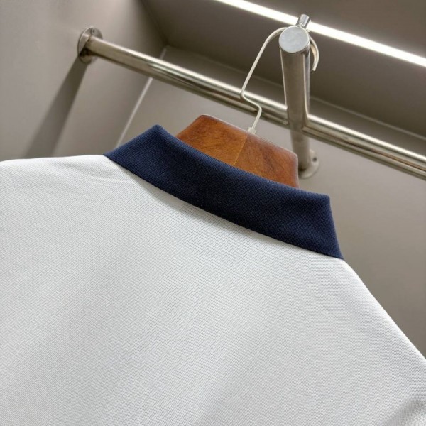 GUCCI COLLARED AND POCKETED WHİTE T-SHIRT 6