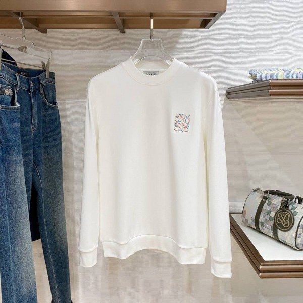 Loewe Rainbow Logo White Sweatshirt