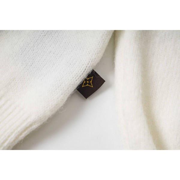 Louis Vuitton White Wool Sweater 4