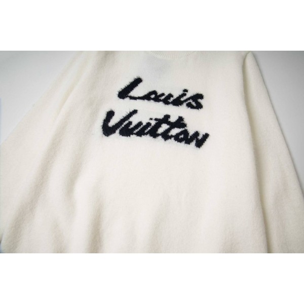 Louis Vuitton White Wool Sweater 5