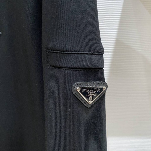 Prada Black Sweatshirt with Zipper 4