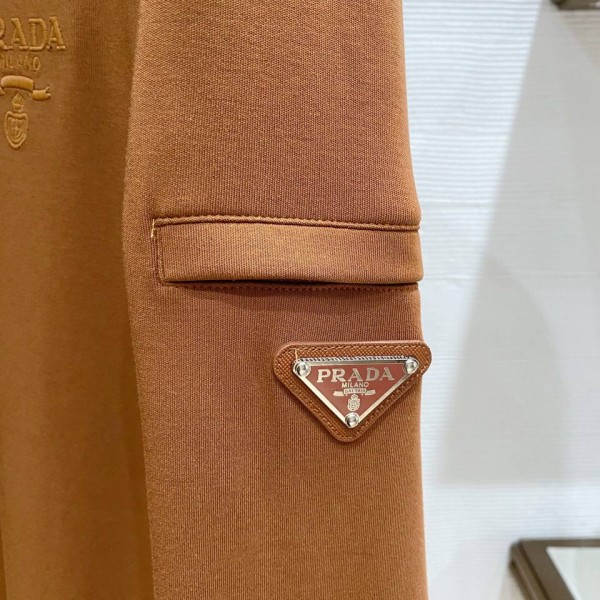 Prada Camel Sweatshirt with Zipper 4