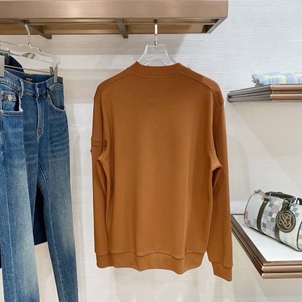 Prada Camel Sweatshirt with Zipper 6
