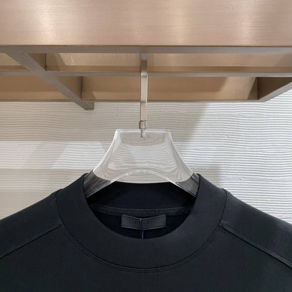 Prada Chest Logo Black Sweatshirt 2
