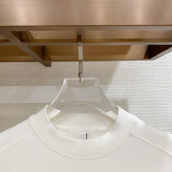 Prada Chest Logo White Sweatshirt 2