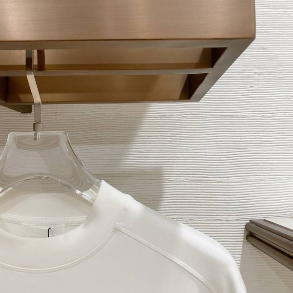 Prada Chest Logo White Sweatshirt 3