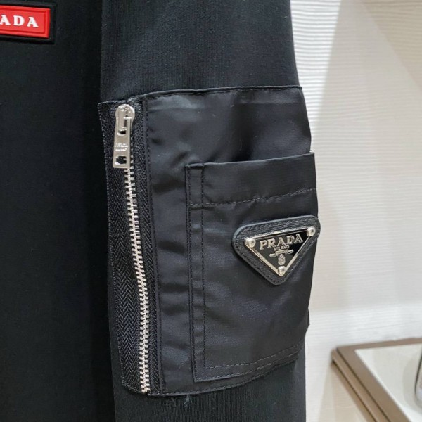 Prada Classic Logo Black Sweatshirt 4