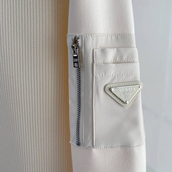 Prada Simple Zipper Pocket Sweater 2