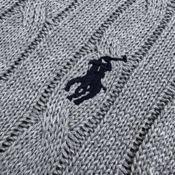 V-neck grey polo collar 4