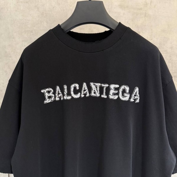 BALENCIAGA BLACK, WITH BLACK WRITING ON IT. 4