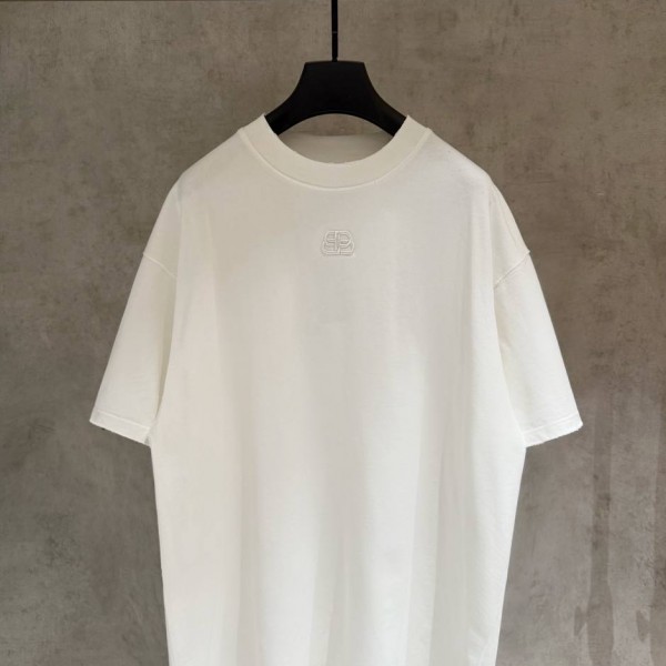 BALENCIAGA  IRON LOGO WHİTE