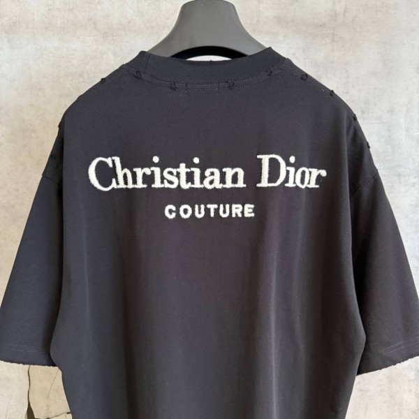 DIOR BLACK COLOR T-SHIRT WITH CHEST STAMPING 4