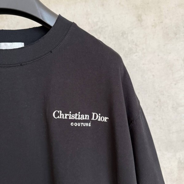 DIOR BLACK COLOR T-SHIRT WITH CHEST STAMPING 5