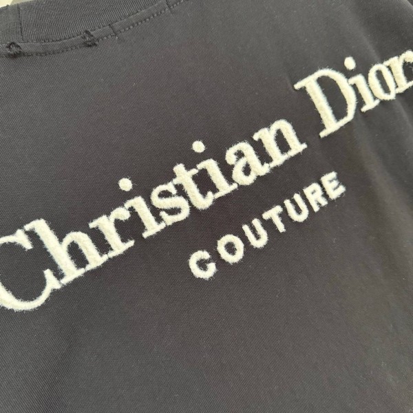 DIOR BLACK COLOR T-SHIRT WITH CHEST STAMPING 6