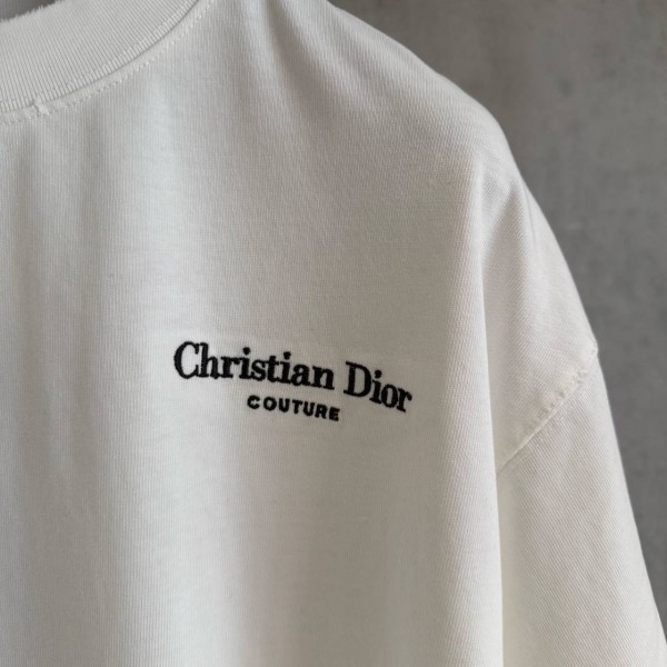 DIOR WHITE COLOR T-SHIRT WITH CHEST STAMPING 6