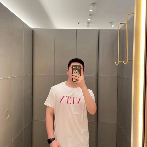 VLTN WHITE WITH RED TEXT