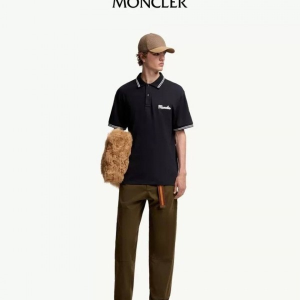 MONCLER STRIPED COLLAR