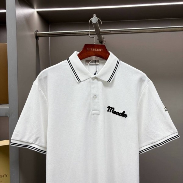 MONCLER STRIPED COLLAR IN WHITE COLOR 2