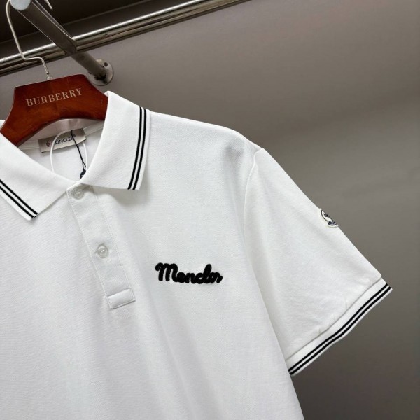 MONCLER STRIPED COLLAR IN WHITE COLOR 3