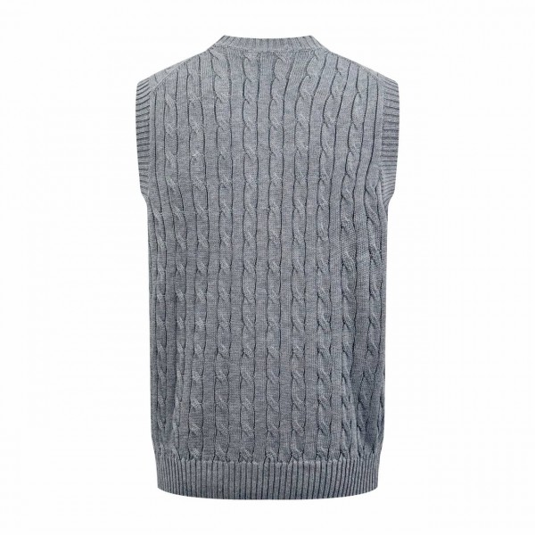 V-neck grey polo collar 2