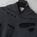 Balenciaga Black Rugged Hoodie 2