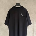 BALENCIAGA BLACK T-SHIRT WITH PRINTED DESIGN ON THE BACK 1