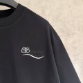 BALENCIAGA BLACK T-SHIRT WITH PRINTED DESIGN ON THE BACK 6