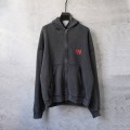 Balenciaga Red Logo Black Hoodie 1