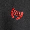 Balenciaga Red Logo Black Hoodie 2