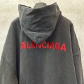 Balenciaga Red Logo Hoodie 6