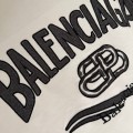 BALENCIAGA WHITE T-SHIRT WITH PRINTED DESIGN ON THE BACK 6