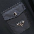 Prada Black Sweatshirt with Chest Pocket 3