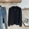 Prada Center Logo Black Sweatshirt 1
