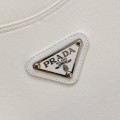 Prada Center Logo White Sweatshirt 3