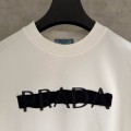 prada white color T-shirt with a black stripe in the middle 5